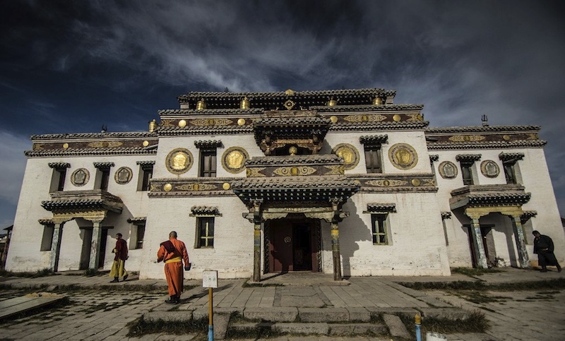 Il tempio Buddista nel Monastero di Erdene Zuu a Kharkhorin in Mongolia